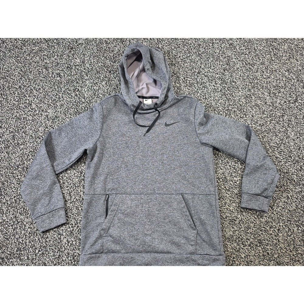 Nike Therma Pullover Training Hoodie Men's Medium Gray Sweatshirt CU6214-071